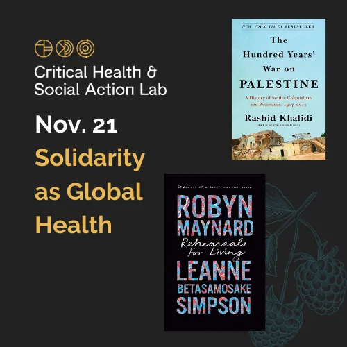 Nov. 21 - Solidarity as Global Health