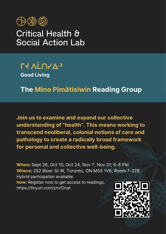 Good Living - The Mino Pimätisiwin Reading Group