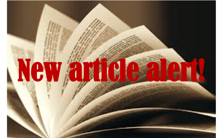 New article announcement