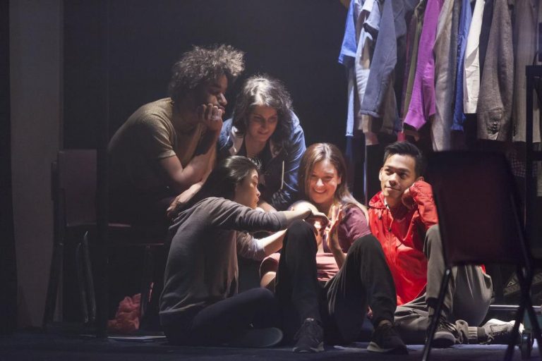 Actors rehearsing Towards Youth