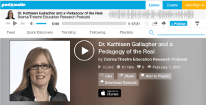 Dr. Kathleen Gallagher on a podcast