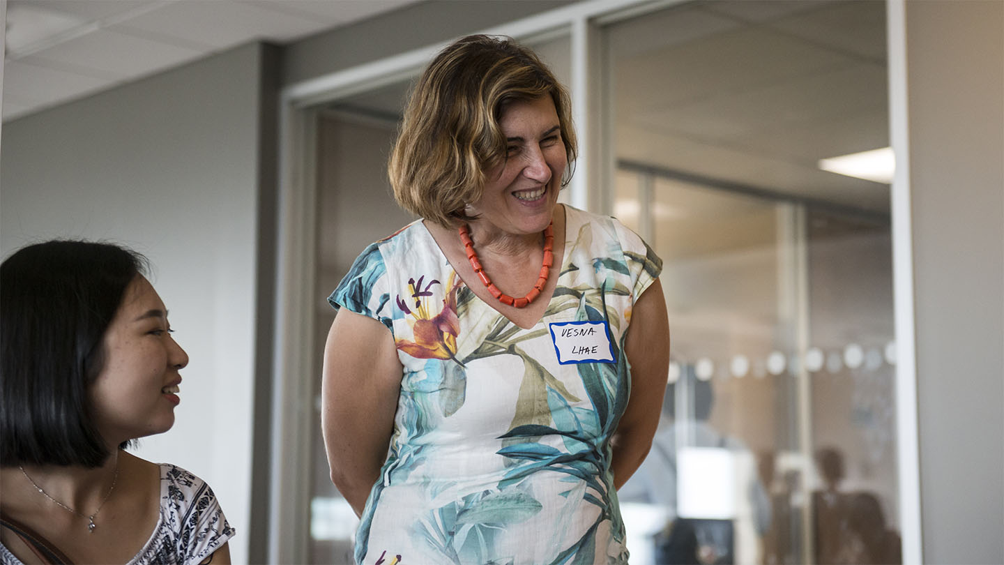 Vesna Bajic, a past winner of the OISE Staff Excellence Award.