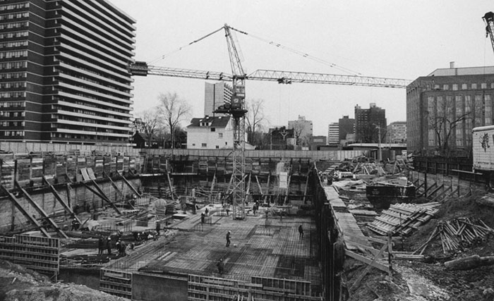 OISE building being built - Archive photo.