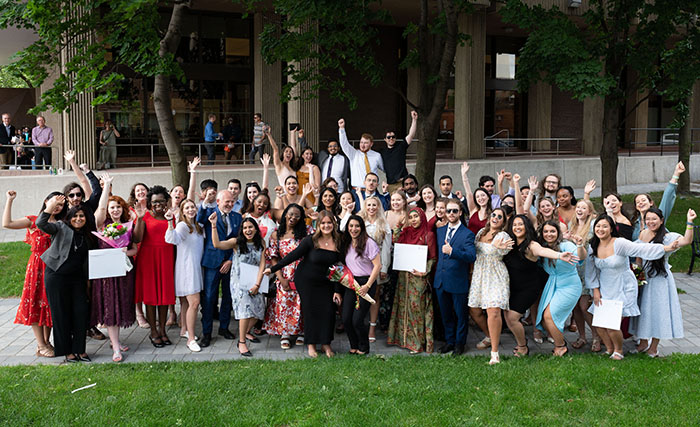 Some OISE 2022 Graduates at OISE Swag Day.