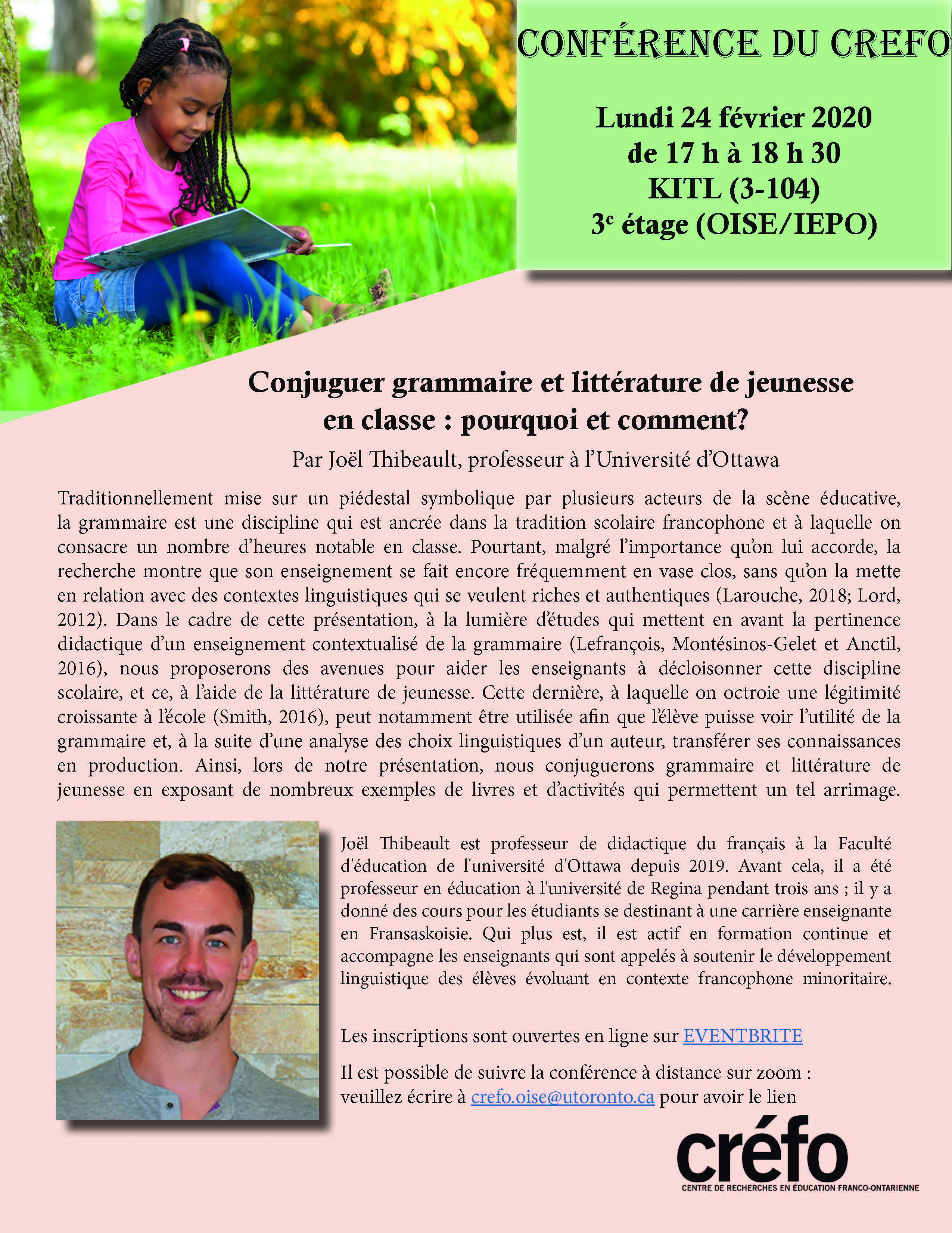 Conférence J. Thibeault