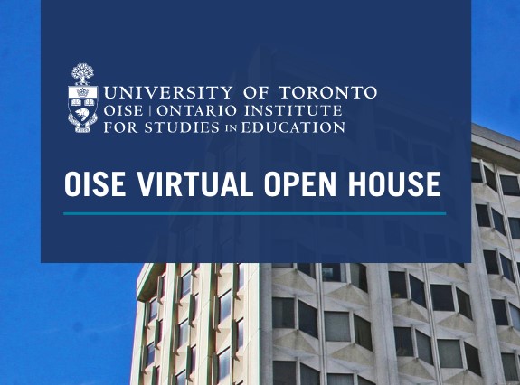 Open House promotion image with the OISE logo and the title