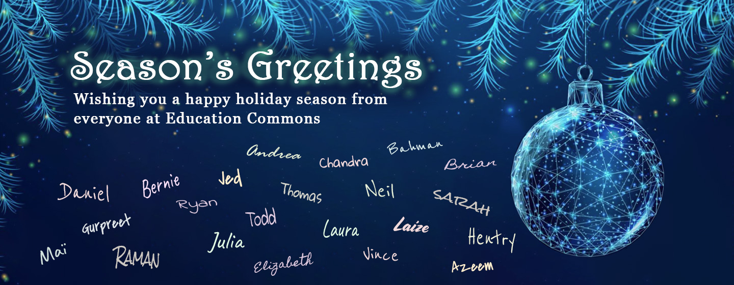 Season's Greetings from Education Commons