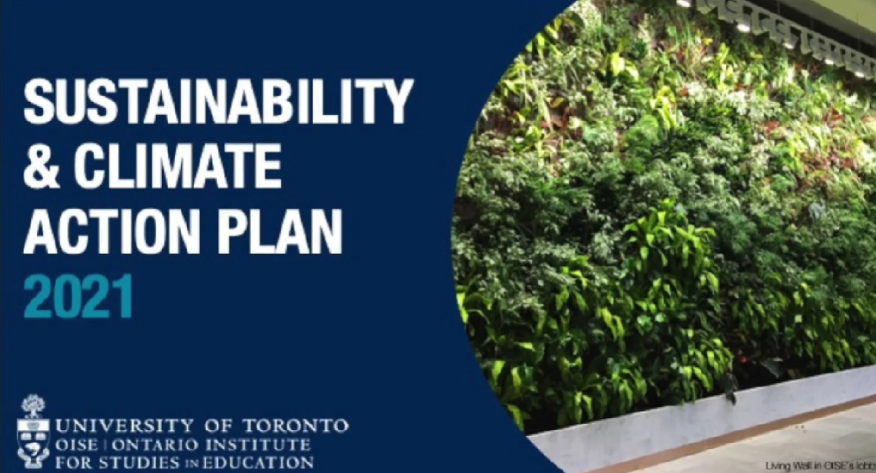 Launching OISE’s Sustainability & Climate Action Plan - cropped