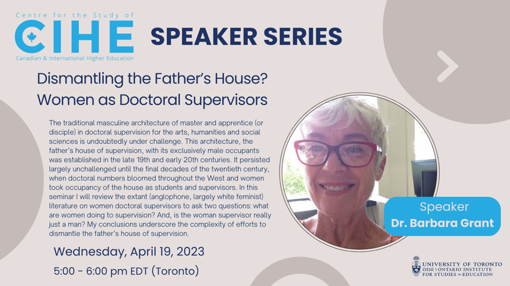 Image of CIHE Speaker Series Flyer - April 18 2023