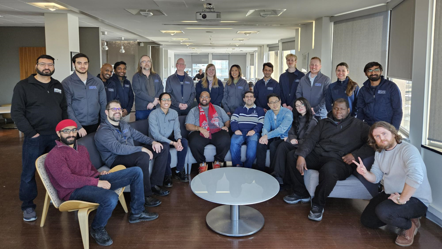 The fine folks who work at OISE Education Commons. Taken during OISE Wellness Day on March 8, 2023.