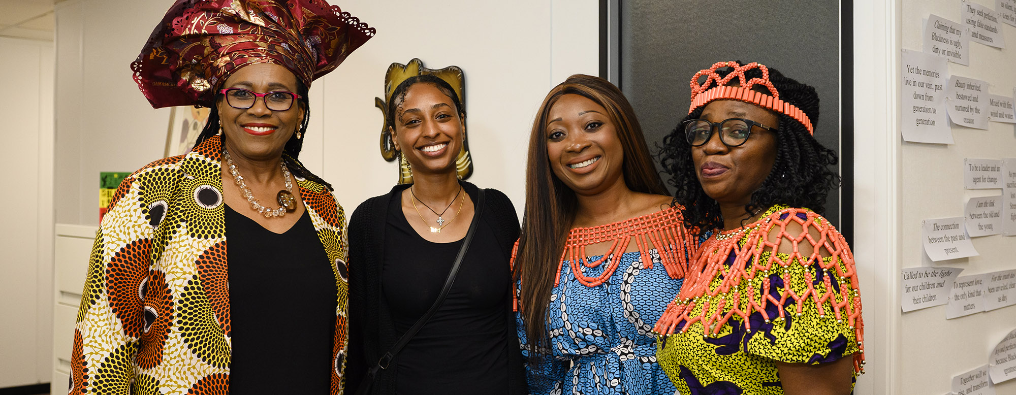 A group of individuals at the Centre for Black Studies in Education grand opening.