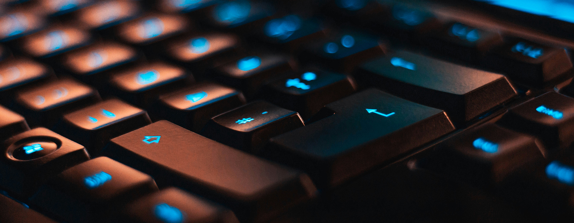 Laptop computer keyboard.