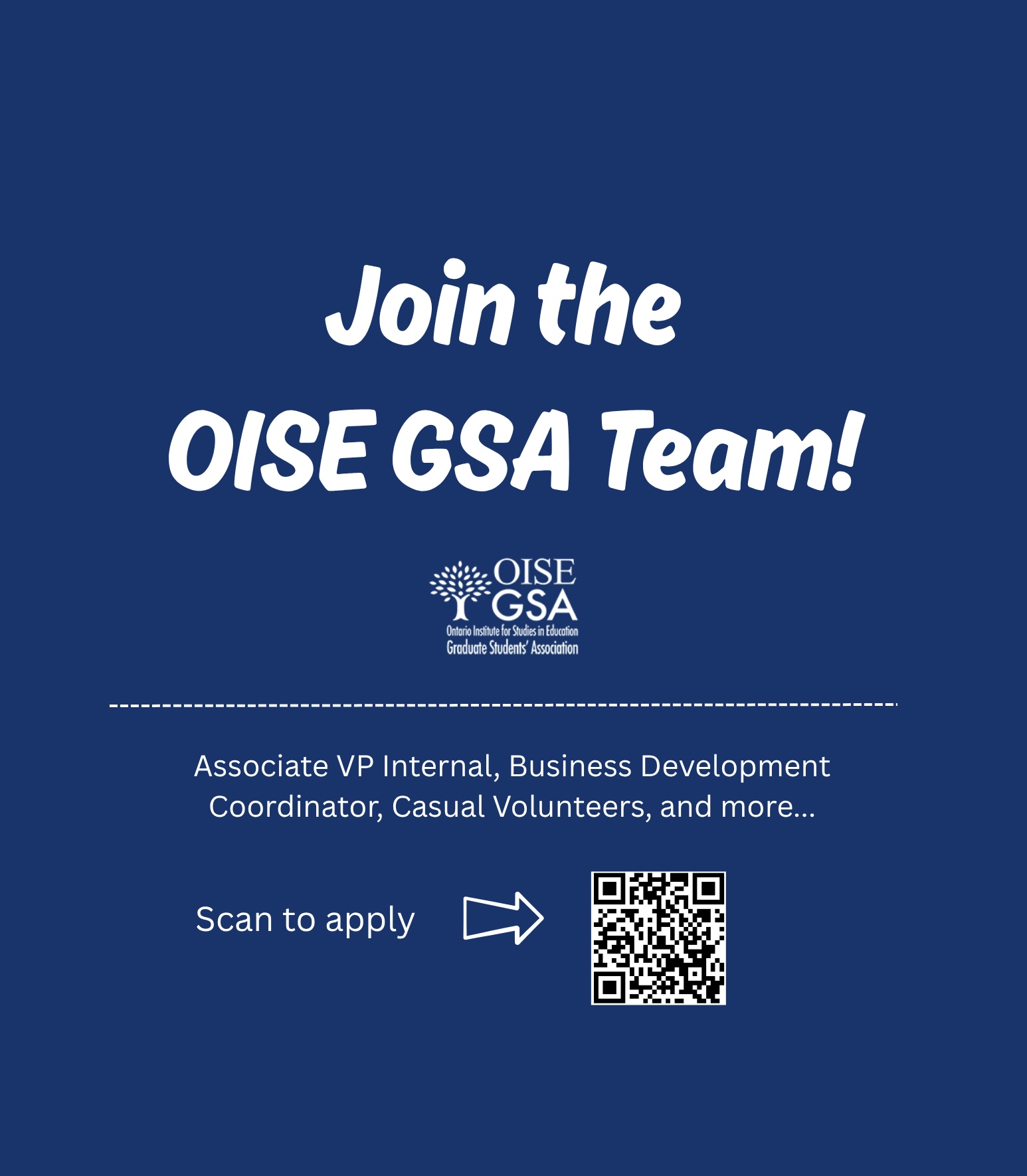 OISE GSA Volunteer Application 25-26