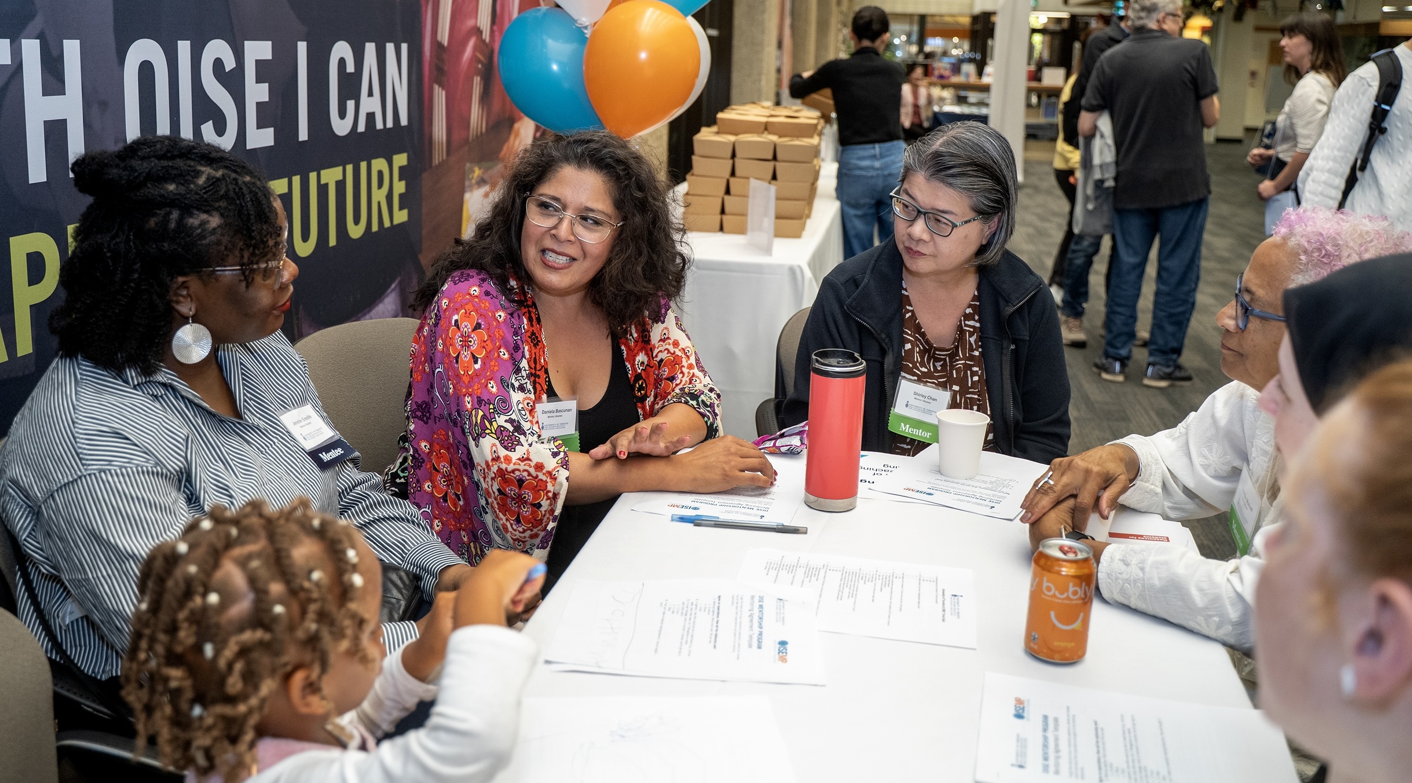 Participants mingling at the OISE Mentorship Program launch on Oct. 7 at the OISE Library