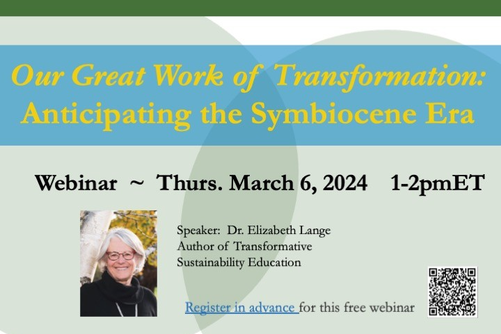 Picture of Dr. Elizabeth Lange with event name and date