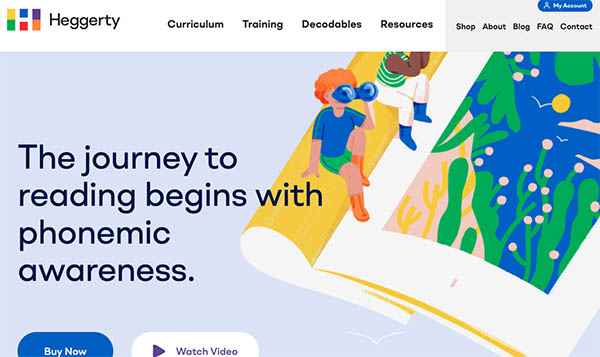Heggerty Website Screenshot