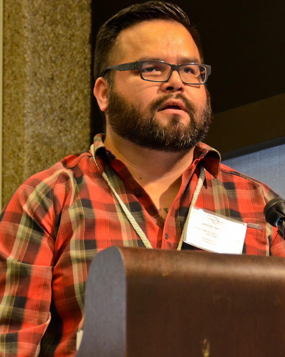 Keith McCrady on stage at Summer Institute 2017.