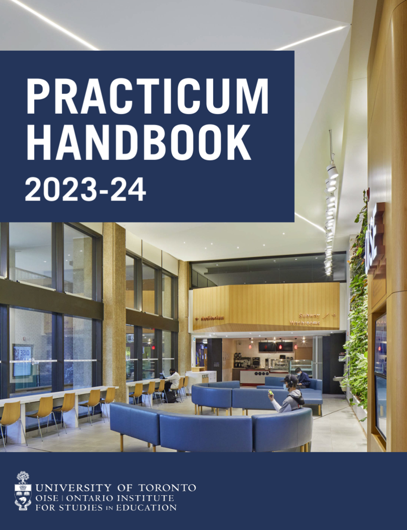 The Practicum Handbook cover for 2023-24