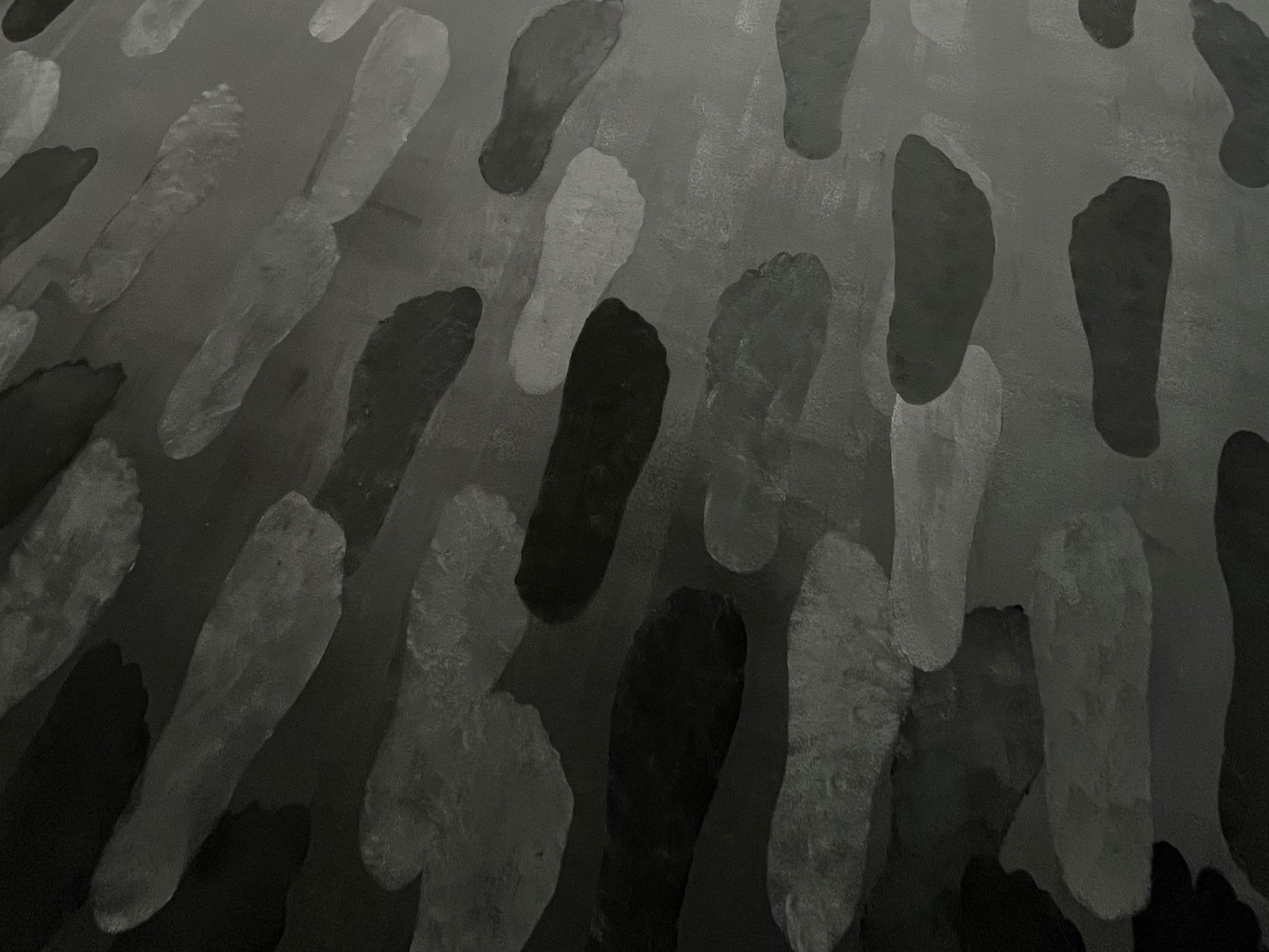 Closeup of footprints