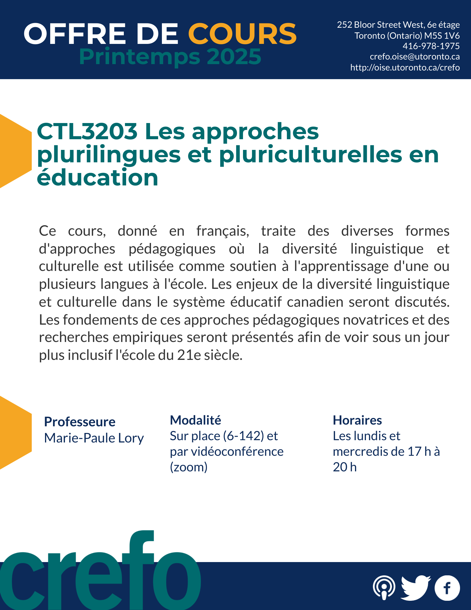 Cours printemps 2025