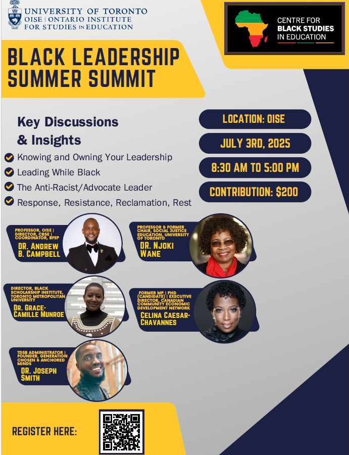 Black Leadership Summer Summit poster