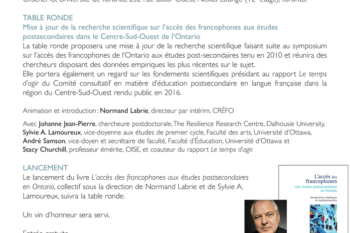 Table ronde et lancement de livre