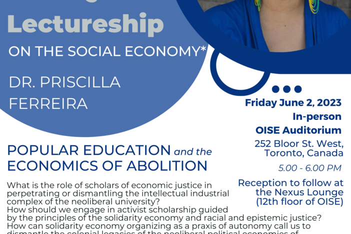 Image of Inaugural Jack Quarter Lectureship on the Social Economy 