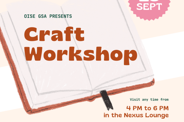 OISE GSA Presents: Craft Workshop Sept 28
