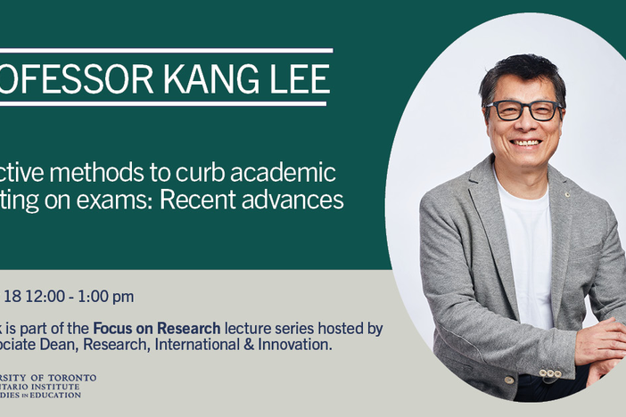 Poster advertising Kang Lee's talk