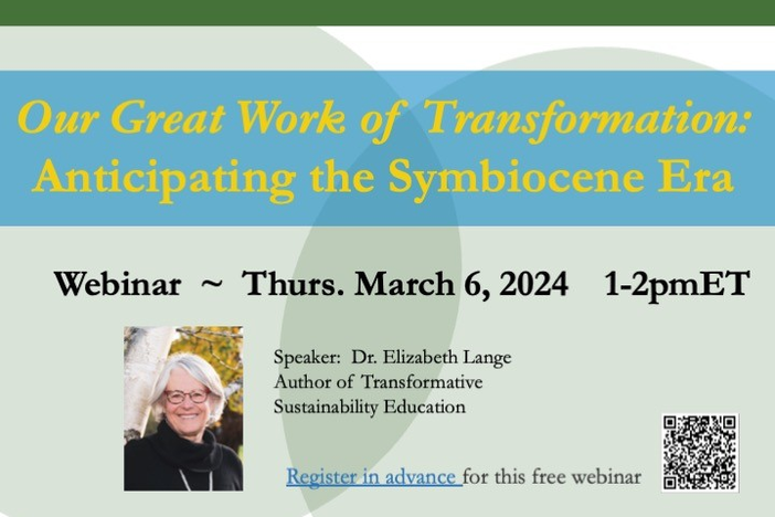 Picture of Dr. Elizabeth Lange with event name and date