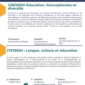 Cours du CREFO