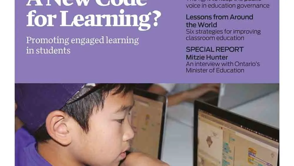 Education Today's issue on coding