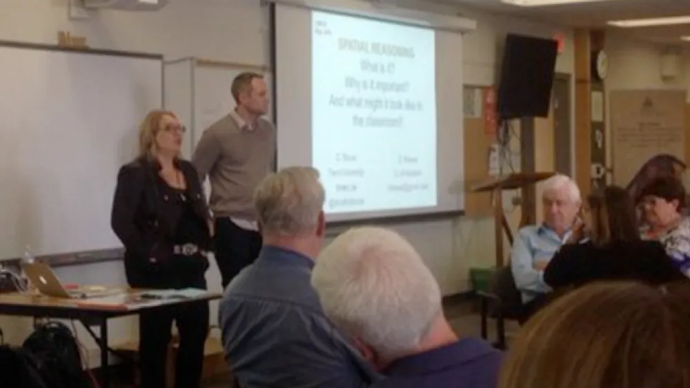 Zack Hawes and Cathy Bruce at OAME