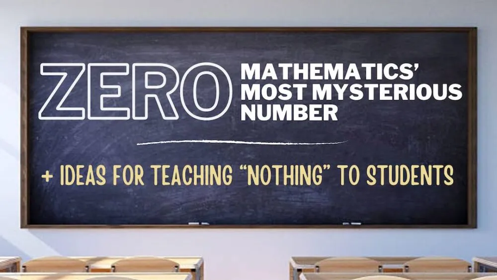 Banner text dislaying zero mathematics most mysterious number
