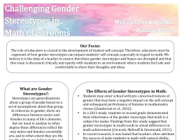 Challenging Gender Stereotypes in Math Classrooms