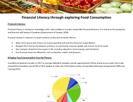 Financial Literacy through exploring Food Consumption