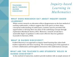 Teaching Math in Elementary Schools through Guided Discovery