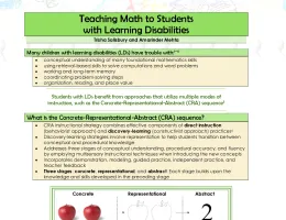 Teaching Math to Students with Learning Disabilities