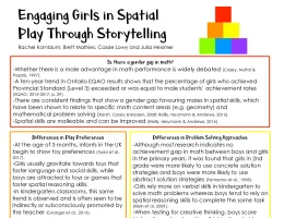 Engaging Girls in Spatial Play Through Storytelling