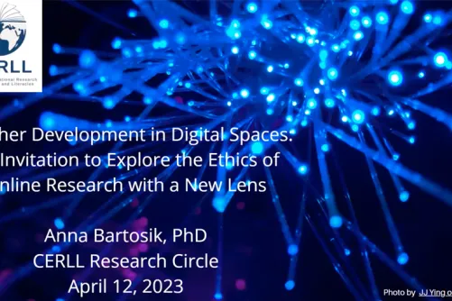 A title slide from the Dr. Anna Bartosik Research Circle presentation.