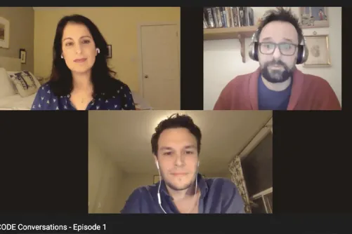 A screenshot of the CODE Conversations series