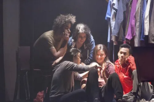 Actors rehearsing Towards Youth