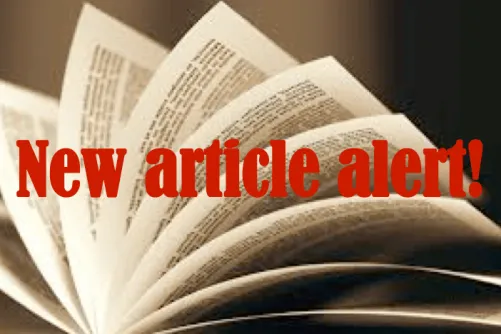 New article alert!
