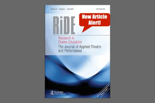 Research in Drama Eduacation: The Journal of Applied Theatre and Performance cover