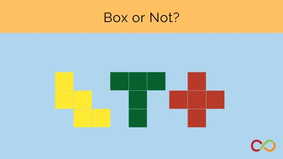 Three Tetris style pieces with a title that reads, "Box or Not?"