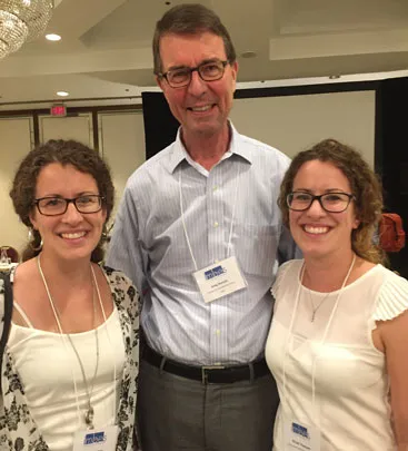 Nicole and Michelle with Dr. Greg Duncan