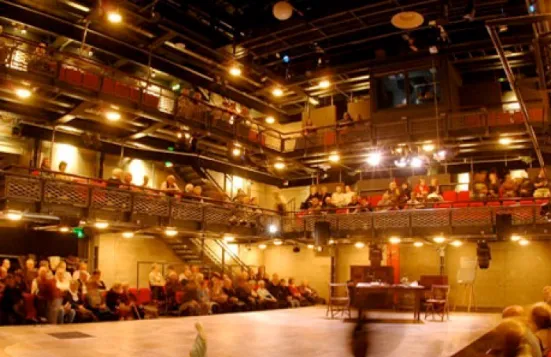 Belgrade Theatre stage and seating