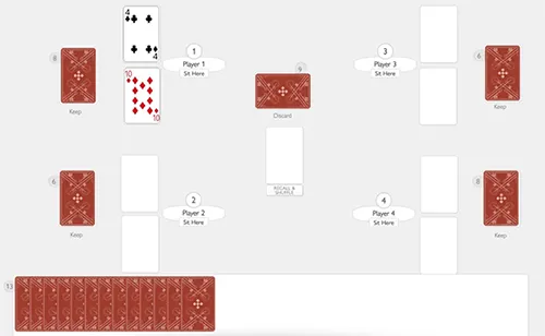A sample of fraction action in progress.