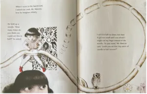 An open page from the "Infinity and Me" book.