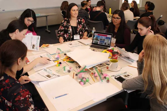 Teacher candidates show how architecture can be used to teach math